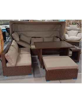 Комплект мебели с диваном AFM-320B-T320 Brown-foto2