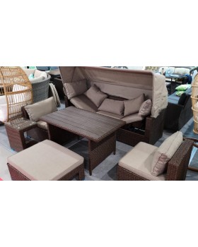 Комплект мебели с диваном AFM-320B-T320 Brown-foto4