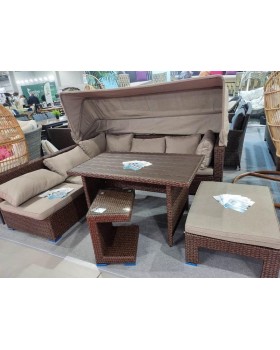 Комплект мебели с диваном AFM-320B-T320 Brown-foto3