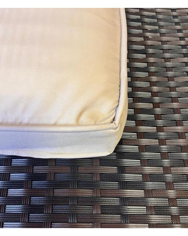 Комплект плетеной мебели YR822Br Brown-Beige подушка бежевая