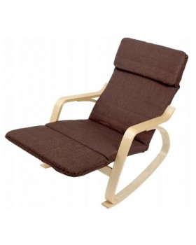 Кресло-качалка Calviano Relax 1103 коричневый-foto3