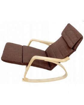 Кресло-качалка Calviano Relax 1103 коричневый-foto4