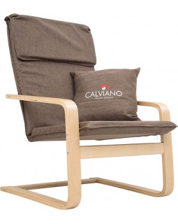 Кресло-качалка Calviano Soft 1 коричневое