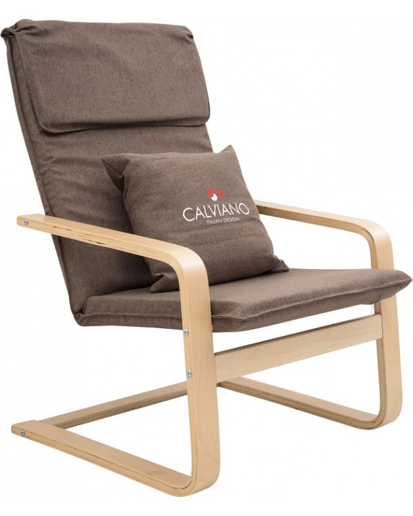 Кресло-качалка Calviano Soft 1 коричневое