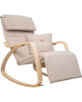 Кресло-качалка Calviano Comfort 1 светло-бежевое