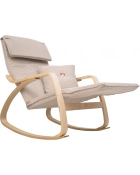 Кресло-качалка Calviano Comfort 1 светло-бежевое-foto2