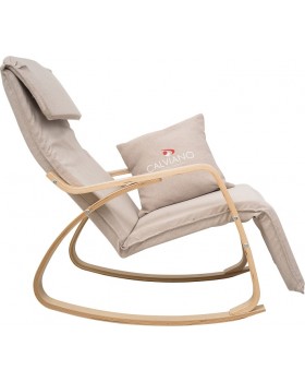 Кресло-качалка Calviano Comfort 1 светло-бежевое-foto4