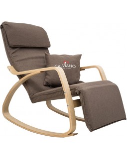 Кресло-качалка Calviano Comfort 1 коричневое