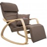 Кресло-качалка Calviano Comfort 1 коричневое