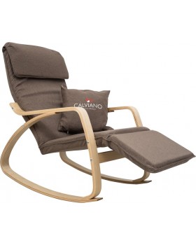 Кресло-качалка Calviano Comfort 1 коричневое-foto2