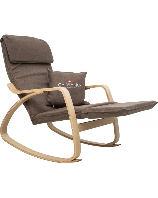 Кресло-качалка Calviano Comfort 1 коричневое
