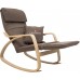 Кресло-качалка Calviano Comfort 1 коричневое