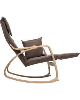 Кресло-качалка Calviano Comfort 1 коричневое-foto5