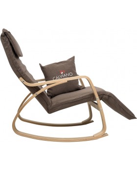 Кресло-качалка Calviano Comfort 1 коричневое-foto7