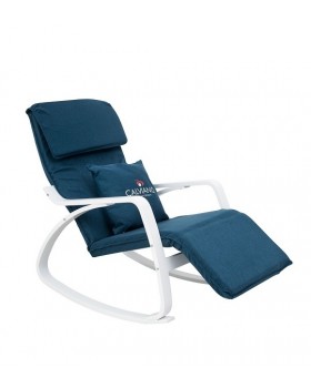 Кресло-качалка Calviano Comfort 1 синее-foto2