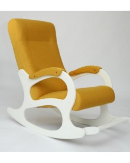 Кресло-качалка Бастион 2 Bahama yellow белые ноги