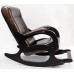 Кресло-качалка Бастион 2 Dark Brown с подножкой