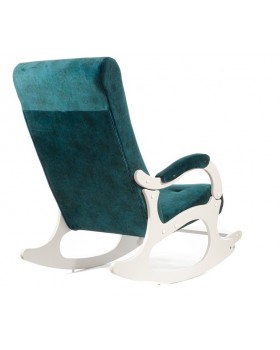 Кресло-качалка Бастион-4-2 арт.Goya teal Белые ноги-foto4