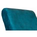 Кресло-качалка Бастион-4-2 арт.Goya teal Белые ноги