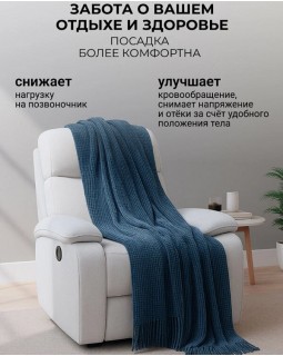 Кресло реклайнер Милан белый-foto8