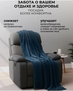 Кресло реклайнер Милан серый-foto6