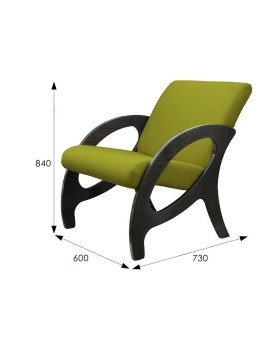 Кресло Альма лайм венге -foto3