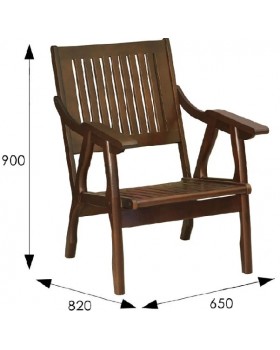 Кресло Массив решетка орех-foto6