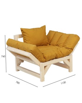 Кресло Бинго Savana plus yellow-foto7