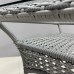 Комплект мебели Deco-6 с прямоугольным столом серый
