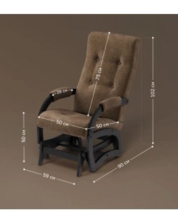 Кресло-маятник Leset Тея венге Savana Plus Toffee-foto6
